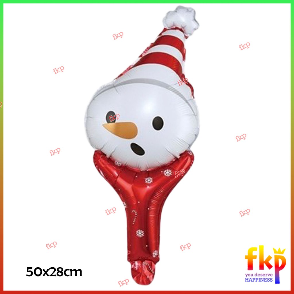 Tongkat Snowman Head